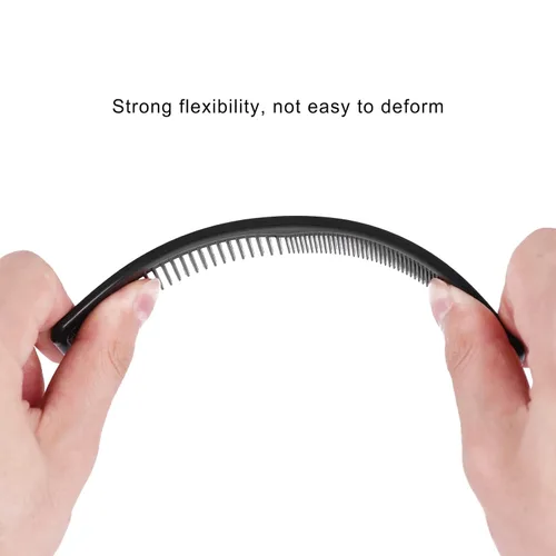 Vista 5 de Peine para el cabello, paquete de 50 peines desechables envueltos individualmente, peine resistente de doble diente para el cabello, peines a granel