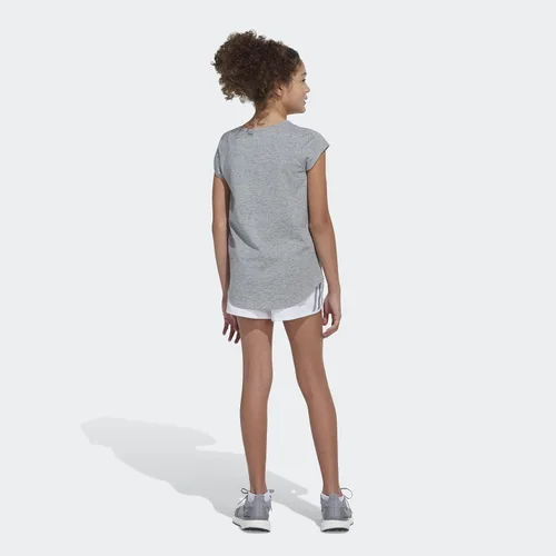 Vista 5 de adidas Girls' Shine Stripe Mesh Shorts