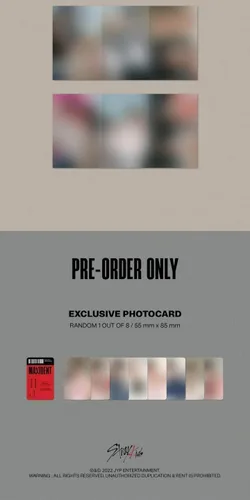 Vista 4 de Stray Kids MAXIDENT 7º Mini álbum versión CD+unidad mini póster plegable en paquete+fotolibro+papel de letras+tarjeta fotográfica+seguimiento