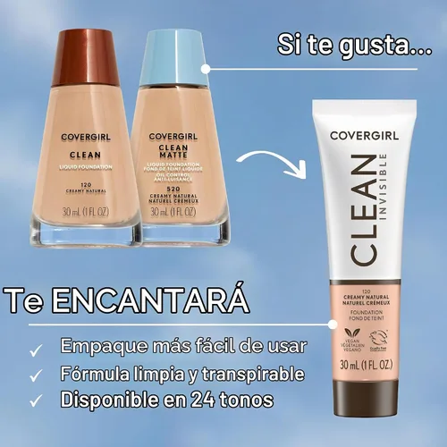 Vista 3 de CoverGirl Clean Maquillaje líquido control de aceite
