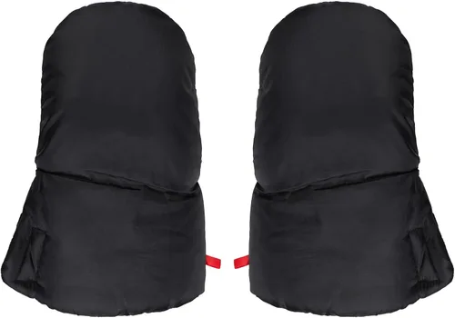 Vista 3 de 1 par de manguitos de mano para cochecito gruesos, impermeables, cálidos, carritos, compatibles con manguitos de mano, accesorios para cochecito