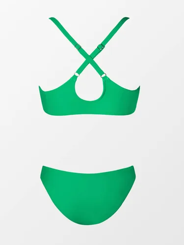 Vista 6 de CUPSHE - Conjunto de bikini de dos piezas para mujer, estampado floral, con nudo de conejo