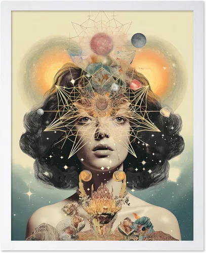 Vista 38 de Poster Master Póster OVNI – Impresión de mujer enmascarada – Arte extraterrestre – Arte surrealista – Arte de ciencia ficción – Regalo para hombres