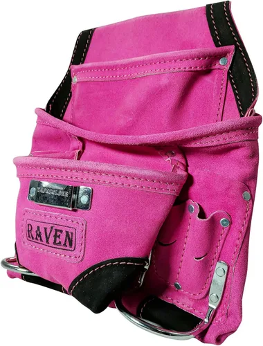 Vista 10 de Raven Bolsas de herramientas Rosa, azul, beige, negro Cinturón de nailon + cinturón de cuero Bolsa individual + bolsa doble