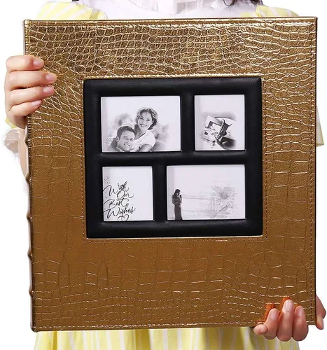 Vista 9 de Vienrose Álbum de fotos para 200 fotos de 4 x 6 pulgadas, cubierta de piel, libro de fotos de gran capacidad para bodas, bebés y vacaciones