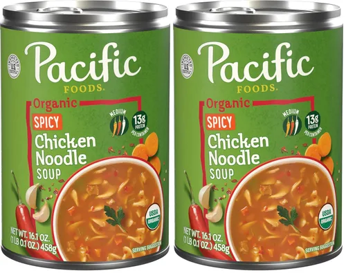 Vista 14 de Pacific Foods Sopa orgánica de tortilla de pollo, lata de 16.3 oz