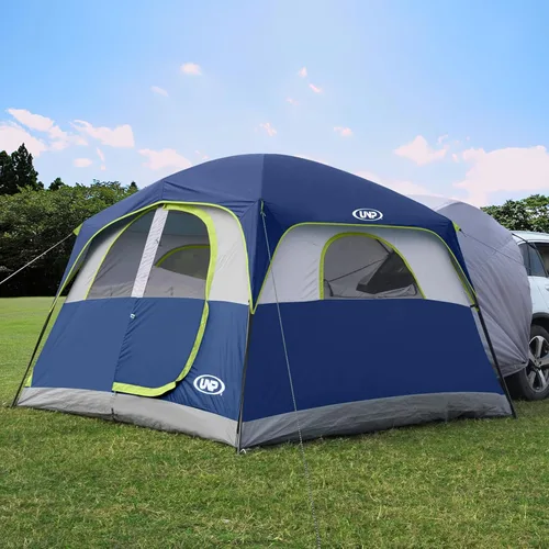 Vista 9 de UNP Tienda de campaña SUV para acampar, tienda de campaña SUV para 6 personas con portón trasero - fácil instalación con sobretecho, 10'x9'x78in(H)