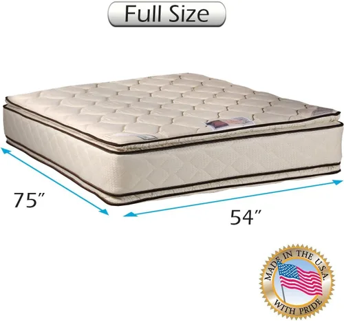 Vista 2 de Dream Sleep Coil Comfort - Colchón de doble cara con almohadilla mejorada, totalmente montado, ideal para tu espalda, comodidad duradera