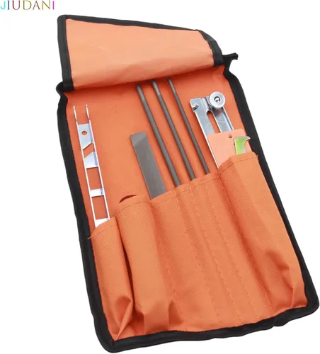 Vista 2 de Afila sin esfuerzo tus cuchillas de motosierra con nuestro kit de 12 archivos de afilador de motosierra, incluye varios tamaños de limas