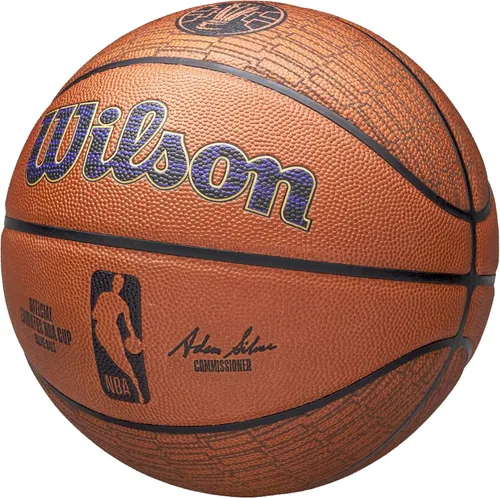 Vista 2 de WILSON Emirates NBA Cup - Juego oficial de baloncesto - Talla 7, color marrón