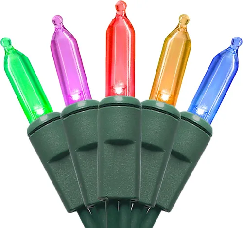 Vista 20 de Luces LED Naranjas de Halloween - 35 Luces de Cadena Naranjas de Navidad para Árbol Pequeño, Manualidades, Fiestas, Decoraciones de Halloween