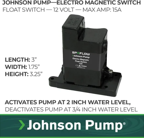 Vista 2 de Johnson Pumps Of America 36152 interruptor de flotación electrónico marino.