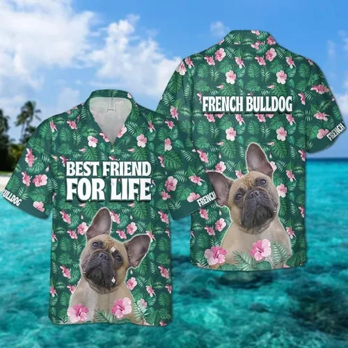 Vista 2 de Camisas hawaianas de manga corta para perros lindos, para hombre y mujer, estilo hawaiano, para hombre, manga corta, serie 45