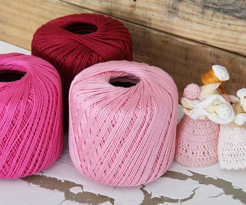 Vista 6 de Hilo de croché Threadart, 100 % algodón, talla 10 Soft pure cotton crochet thread for lace, doilies, amigurumi and crafts. Smooth finish with
