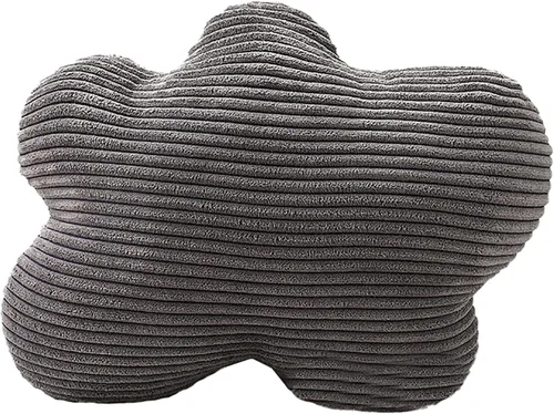 Vista 10 de Almohada de estilo nórdico suave con forma geométrica. Almohada de flores, almohadas de nube. La almohada. Cojín, cojín. Pelota, Marrón