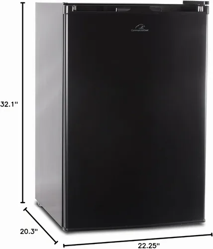 Vista 8 de Commercial Cool CCR45B - Refrigerador y congelador compacto de una sola Negro