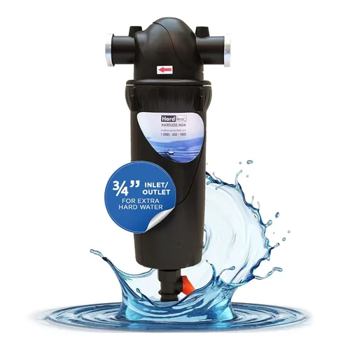 Vista 8 de Hardless NG4L Filtro de agua para toda la casa – Dispositivo de ablandamiento sin sal – Reduce la cal, los sedimentos y más – Compacto, fácil