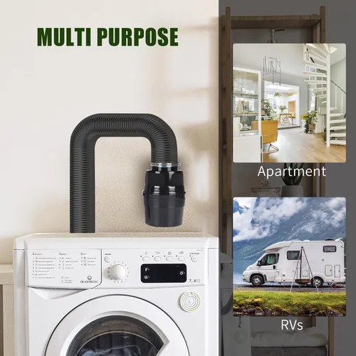 Vista 7 de Kit de ventilación para secadora interior 3 en 1 con trampa para pelusas y filtro de agua para secadora eléctrica