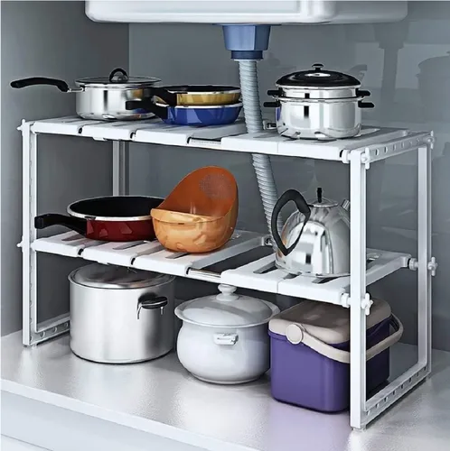 Vista 4 de Estante Organizador Multifuncional Almacenamiento Ajustable