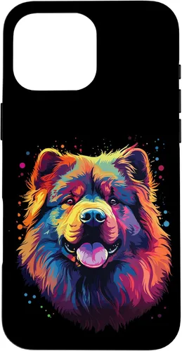Vista 17 de Watercolour Colourful Dog Chow Chow Case for iPhone 16