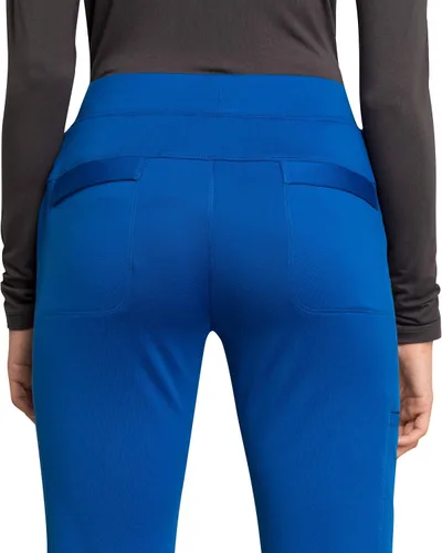 Vista 6 de CHEROKEE Statement - Pantalones descartables de tiro medio, pierna recta, con cordón para ajustar.