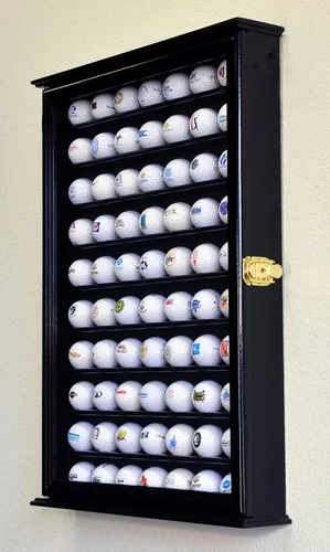 Vista 3 de 70 pelotas de golf vitrina gabinete pared soporte w/98% protección UV
