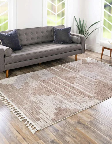 Vista 4 de Unique Loom Cherokee Collection - Alfombra de área - Henderson (2' x 3' 1" Rectángulo, Arena/Marfil)