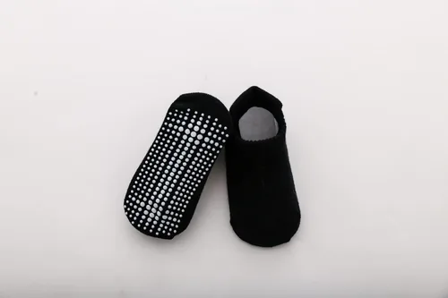 Vista 5 de J Poqobog Calcetines tobilleros antideslizantes para bebés, niños y niñas con suela antideslizante