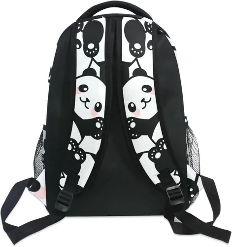 Vista 54 de ATTX Linda mochila con diseño de panda para niños y niñas, Panda-h, Ciclismo