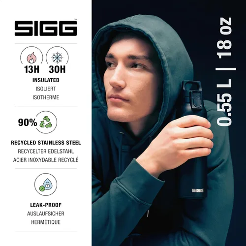 Vista 2 de SIGG - Frasco aislado - Thermo Hot & Cold ONE Light - Filtro de fruta- Sin BPA - Acero inoxidable - 19 Oz