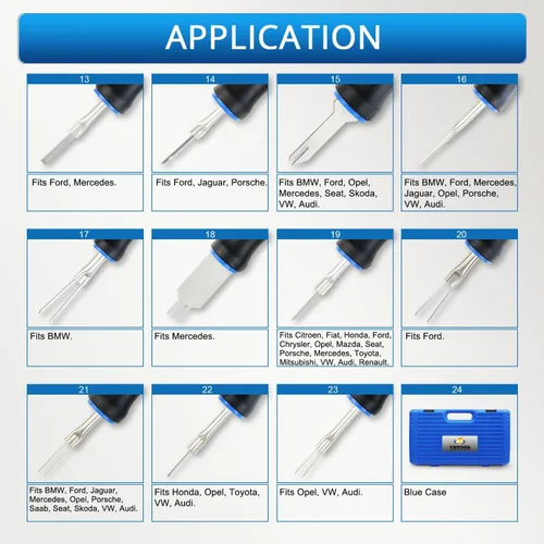 Vista 4 de YSTOOL Kit de liberación de terminales 23PCS Azul