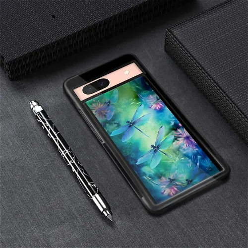 Vista 600 de Compatible con Google Pixel 4A 5G Mobile Case Creative Acrylic Panel trasero Silicona Protección Grip especialmente diseñado para Google Pixel 4A 5G