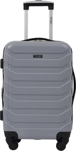 Vista 2 de Wrangler Juego de 4 cubos de equipaje y equipaje Gris y negro Juego de 4 cubos de equipaje y equipaje