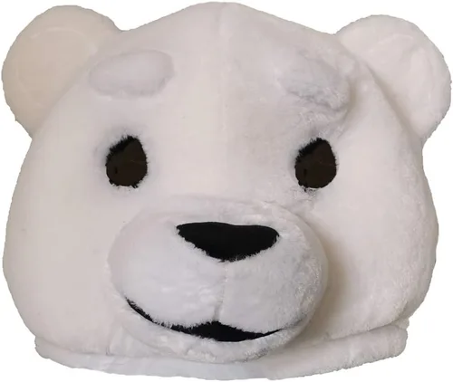 Vista 5 de Sombreros de animales de peluche, máscara de cabeza, disfraz de mascota de Halloween