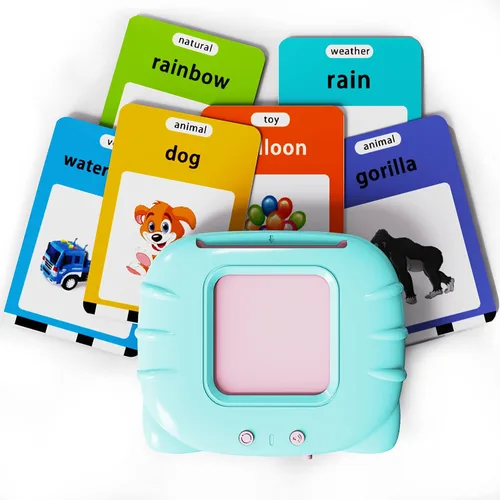 Vista 7 de Lapare - Juguete educativo audible con música para niños de 1 a 5, 252 palabras visuales, tarjetas didácticas, de jardín de infantes, juguete