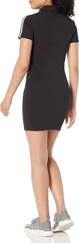 Vista 2 de adidas Originals Vestido tipo camiseta para mujer, NegroBlanco