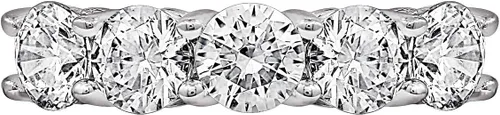 Vista 28 de Amazon Essentials Anillo de plata de ley de cinco piedras con circonita cúbica de corte redondo Infinite Elements (anteriormente colección Amazon)