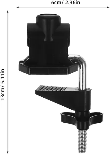 Vista 3 de YARNOW Abrazadera de escritorio de metal, paquete de 3 clips universales para lámpara de mesa con base fija para lámparas de brazo oscilante