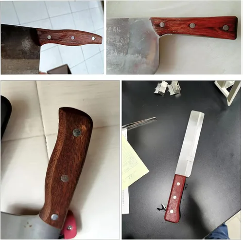 Vista 4 de 9 juegos de mango de cuchillo de cocina, tornillos de fijación de tornillos, tuercas de remache, cuchillos de chef, cortador de tornillos de agarre