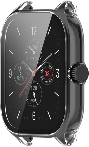 Vista 9 de TenCloud Protector de pantalla compatible con Amazfit GTS 4 fundas (no para GTS4 Mini), funda protectora de pantalla rayada para reloj inteligente