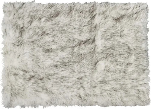 Vista 15 de Luxe - Alfombra Hudson de piel sintética con pelo suave y esponjoso, lavable a máquina, con respaldo antideslizante, alfombra de área libre de Negro