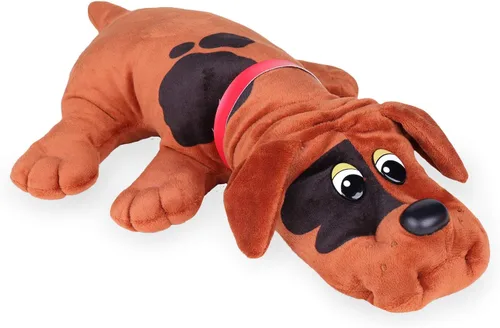 Vista 4 de POUND PUPPIES Basic Fun Classic Stuffed Animal Plush Toy - Great Gift for Girls & Boys - 17" - Red with Black Spots