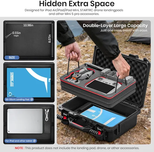 Vista 3 de STARTRC Mini 5 Pro - Funda de doble capa para DJI Mini 5 Pro para Skyrover