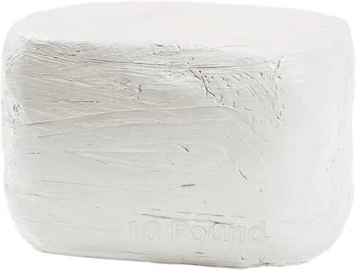 Vista 10 de ReArt Arcilla de secado al aire de 15 libras con 3 colores blanco, gris y terracota 5 libras cada uno, ideal para principiantes y escultores
