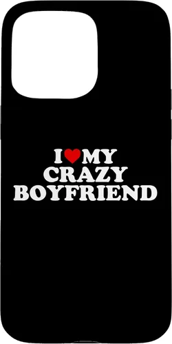 Vista 31 de I Love My Crazy Boyfriend BF - Red Heart Case for iPhone 17