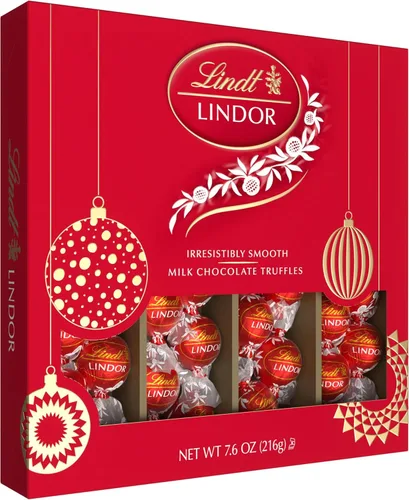 Vista 32 de Lindt Lindor - Trufas de chocolate extra oscuro 60 %, caramelo de chocolate negro con centro de trufa suave y derretida, ideal para regalar, 5.1