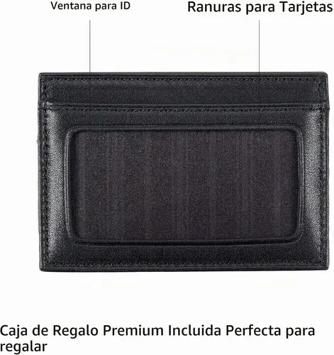 Vista 3 de TUMI Delta - Funda de identificación delgada para hombre, Negro