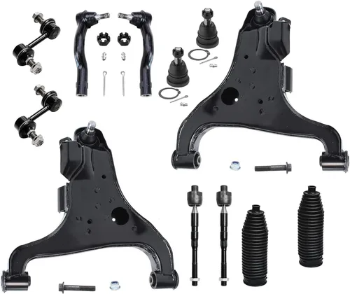 Vista 35 de Detroit Axle - Kit de extremo de 12 piezas para Ford Explorer Mercury Mountaineer 1998-2001 1999 2000, 2 brazos de control delanteros superiores