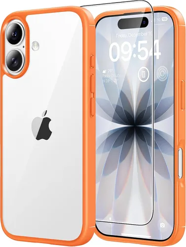 Vista 140 de TAURI Funda para iPhone 17, antiamarilleamiento con protector de pantalla, protección de grado militar, a prueba de golpes, delgada para iPhone 17