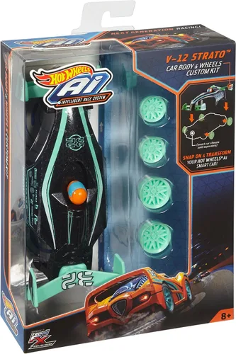 Vista 4 de Hot Wheels Kit personalizado de carrocería y ruedas Ai V-12 Strato